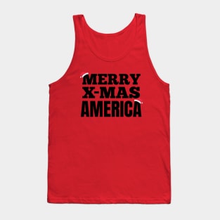 Merry X-Mas America Tank Top